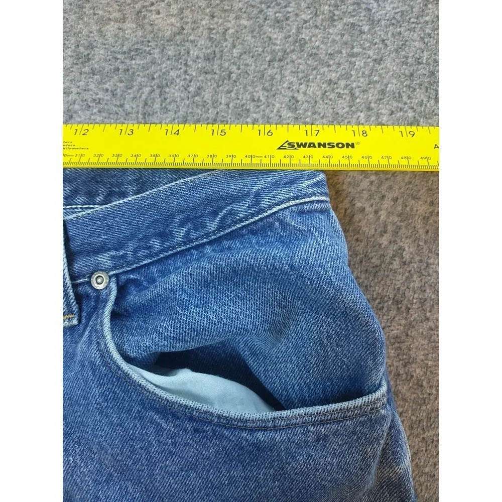 Wrangler Premium Quality Mens Straight Leg Jeans Medium Wash Blue Denim 34x31